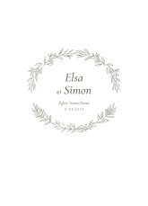 Couverture livret de messe mariage Romantique Toscane Couverture livret de messe mariage Romantique Toscane