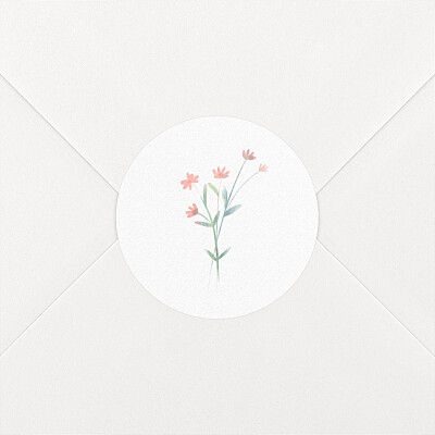 Stickers pour enveloppes mariage marguerite courtieu couronne florale rose Stickers pour enveloppes mariage marguerite courtieu couronne florale rose