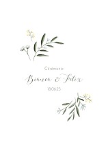 Couverture livret de messe mariage Douceur Blanc Couverture livret de messe mariage Douceur Blanc