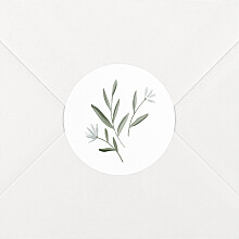 Stickers pour enveloppes mariage Douceur Blanc Stickers pour enveloppes mariage Douceur Blanc