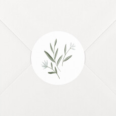 Stickers pour enveloppes mariage Douceur Blanc