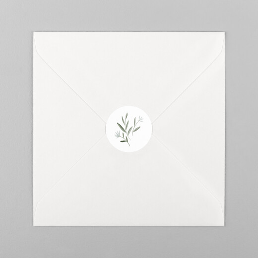 Stickers pour enveloppes mariage Douceur Blanc - Vue 2