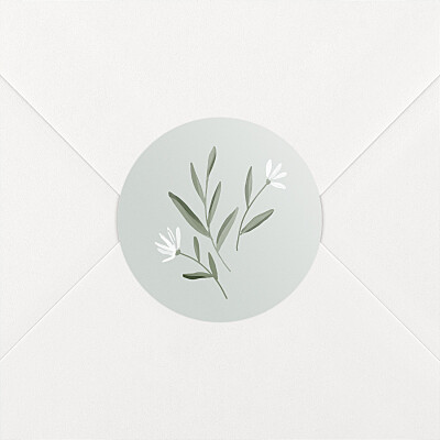 Stickers pour enveloppes mariage vert douceur vert Stickers pour enveloppes mariage vert douceur vert