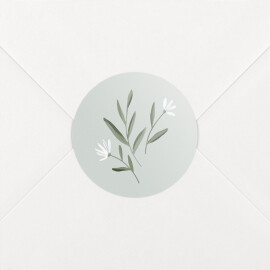 Stickers pour enveloppes mariage Douceur Vert