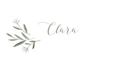 Marque-place mariage Douceur vert Marque-place mariage Douceur vert