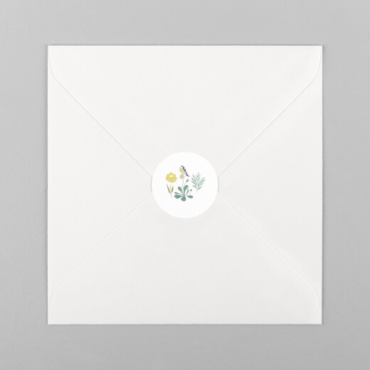 Stickers pour enveloppes naissance Champêtre Blanc - Vue 2