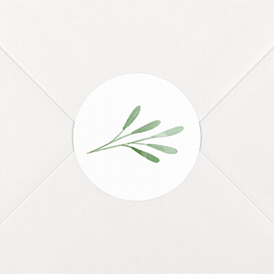 Stickers pour enveloppes naissance vert picto végétal vert Stickers pour enveloppes naissance vert picto végétal vert