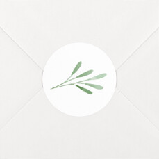 Stickers pour enveloppes naissance Picto végétal vert