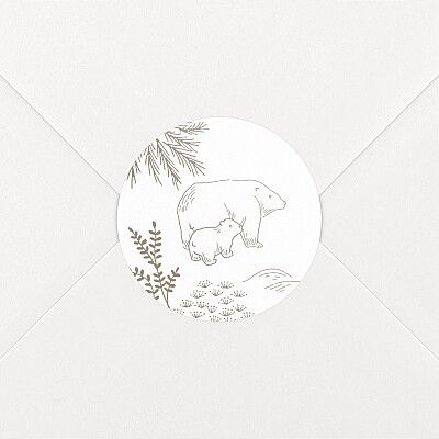 Stickers pour enveloppes naissance rose boréal rose Stickers pour enveloppes naissance rose boréal rose