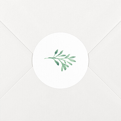 Stickers pour enveloppes naissance fleur graphique végétal beige Stickers pour enveloppes naissance fleur graphique végétal beige