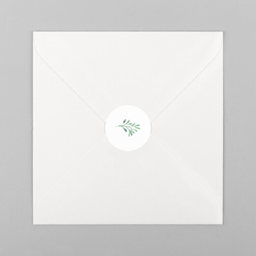 Stickers pour enveloppes naissance Graphique végétal Beige - Vue 2