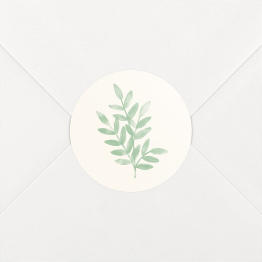 Stickers pour enveloppes naissance Ritournelle Vert - Vue 1 Stickers pour enveloppes naissance Ritournelle Vert - Vue 1