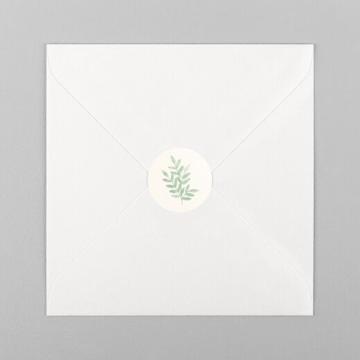 Stickers pour enveloppes naissance Ritournelle Vert - Vue 2