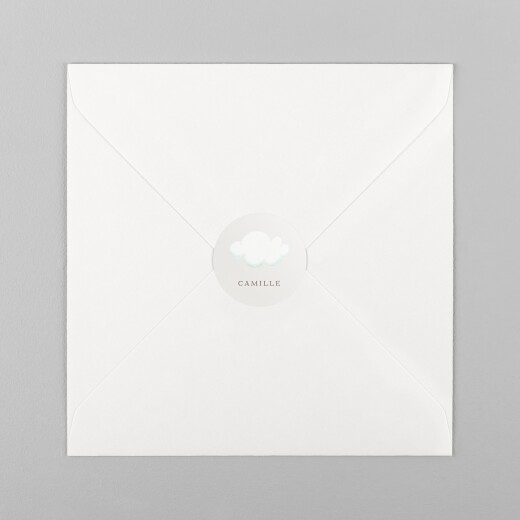 Stickers pour enveloppes naissance Layette blanc - Vue 2