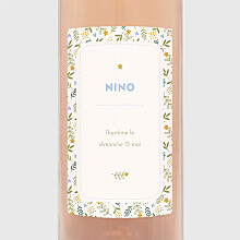 Étiquette de bouteille baptême Sweet liberty beige Étiquette de bouteille baptême Sweet liberty beige