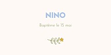 Marque-place Baptême Sweet Liberty beige Marque-place Baptême Sweet Liberty beige