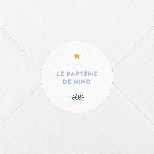 Stickers pour enveloppes baptême Sweet liberty beige - Vue 1