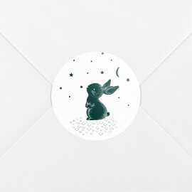 Stickers pour enveloppes naissance Histoire de Noël vert