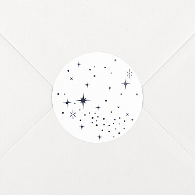 Stickers pour enveloppes naissance blanc constellation blanc Stickers pour enveloppes naissance blanc constellation blanc