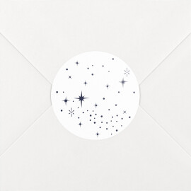 Stickers pour enveloppes naissance Constellation Blanc