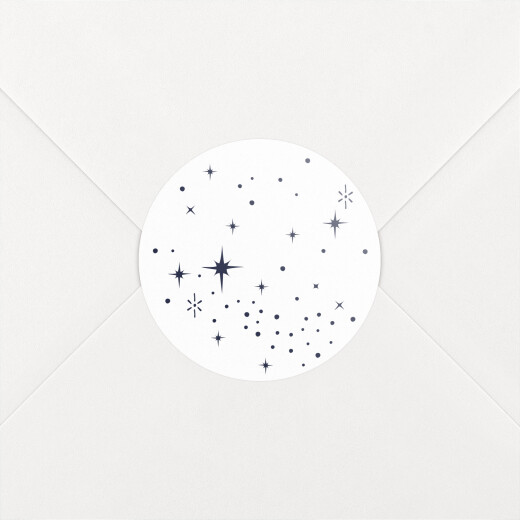 Stickers pour enveloppes naissance Constellation Blanc - Vue 1