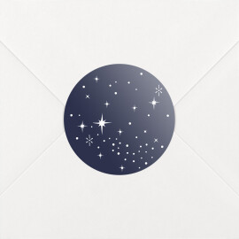 Stickers pour enveloppes naissance Constellation Bleu