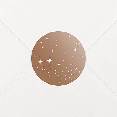 Stickers pour enveloppes naissance orange constellation terracotta Stickers pour enveloppes naissance orange constellation terracotta