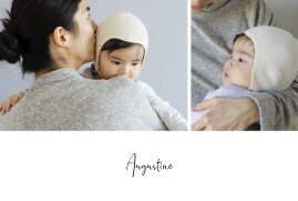 Faire-part de naissance Constellation (dorure) blanc