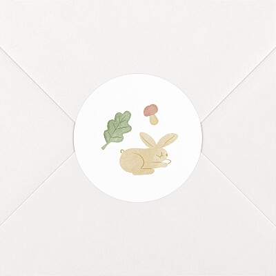 Stickers pour enveloppes naissance tomoë petit mobile forêt Stickers pour enveloppes naissance tomoë petit mobile forêt