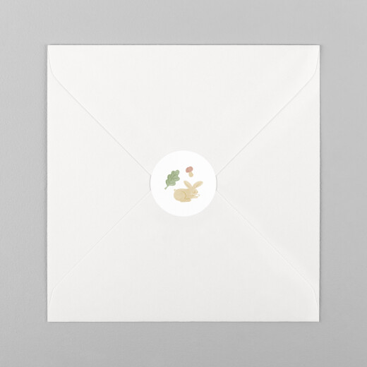 Stickers pour enveloppes naissance Petit mobile forêt - Vue 2