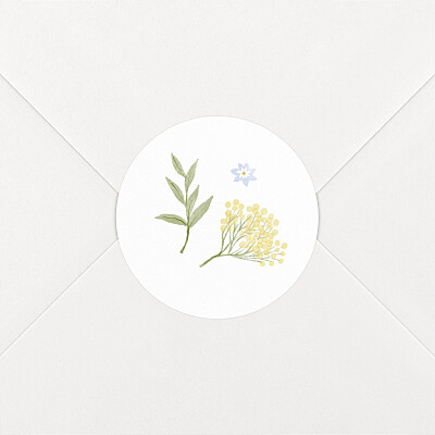 Stickers pour enveloppes naissance rose petit mobile floral Stickers pour enveloppes naissance rose petit mobile floral