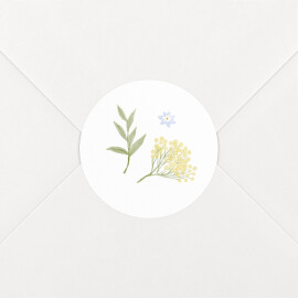 Stickers pour enveloppes naissance Petit mobile floral