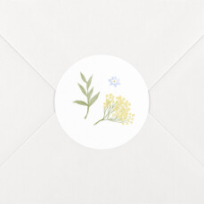 Stickers pour enveloppes naissance Petit mobile floral