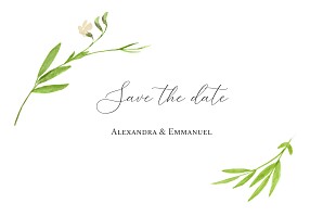 Save the date bleu bucolique bleu Save the date bleu bucolique bleu