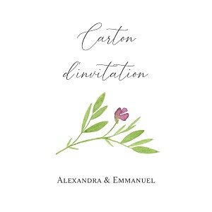 Carton d'invitation mariage le collectif bucolique rose Carton d'invitation mariage le collectif bucolique rose
