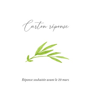 Carton réponse mariage le collectif bucolique blanc Carton réponse mariage le collectif bucolique blanc