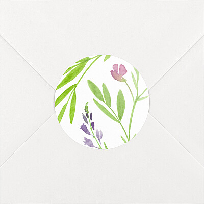 Stickers pour enveloppes mariage blanc bucolique rose Stickers pour enveloppes mariage blanc bucolique rose
