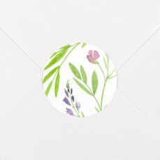 Stickers pour enveloppes mariage Bucolique rose