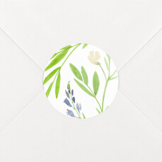 Stickers pour enveloppes mariage Bucolique bleu