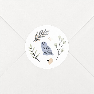 Stickers pour enveloppes naissance tomoë clairière beige Stickers pour enveloppes naissance tomoë clairière beige