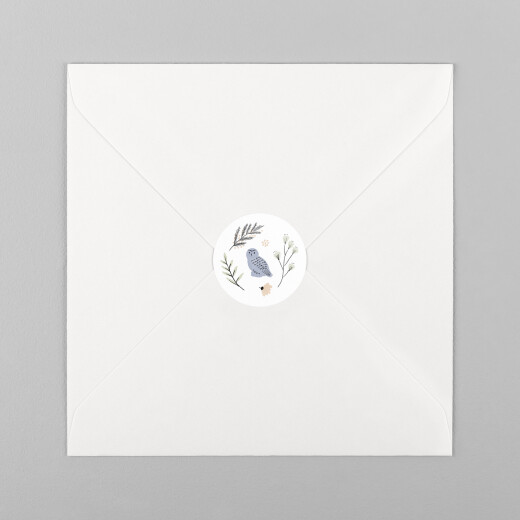 Stickers pour enveloppes naissance Clairière Beige - Vue 2