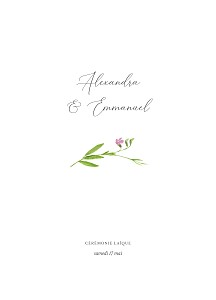 Couverture livret de messe mariage rose bucolique rose Couverture livret de messe mariage rose bucolique rose