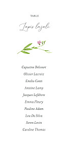 Plan de table mariage nature bucolique rose Plan de table mariage nature bucolique rose