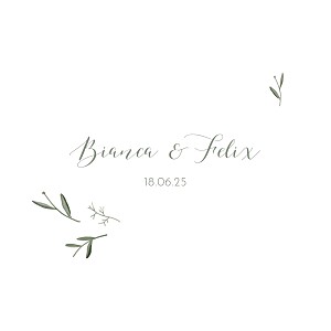 Faire-part de mariage original douceur (4 pages) dorure blanc Faire-part de mariage original douceur (4 pages) dorure blanc