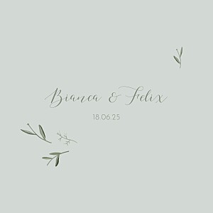 Faire-part de mariage blanc douceur (4 pages) dorure bleu Faire-part de mariage blanc douceur (4 pages) dorure bleu
