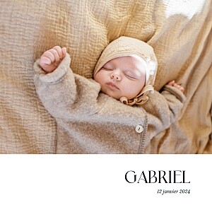 Faire-part de naissance rose simplement blanc Faire-part de naissance rose simplement blanc