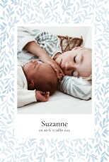 Faire-part de naissance Harmonie Bleu
