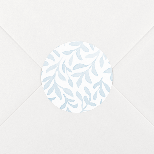 Stickers pour enveloppes naissance Harmonie Bleu - Vue 1