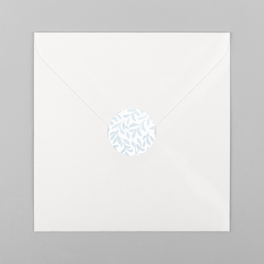 Stickers pour enveloppes naissance Harmonie Bleu - Vue 2