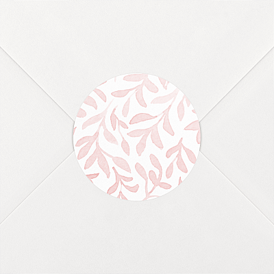 Stickers pour enveloppes naissance rose harmonie rose Stickers pour enveloppes naissance rose harmonie rose